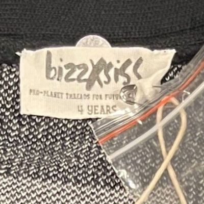 Bizz X Siss Party Cardi, Light The Night Boy's Cardigan Black Size 4 Nwt — image 5 of 5